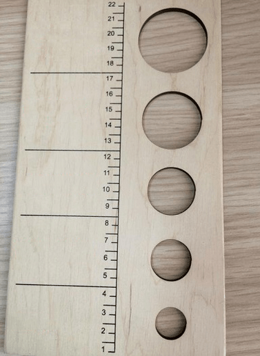 opties voor penisdiameter op de liniaal