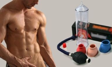 Pomp voor het vergroten van de mannelijke penis